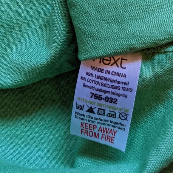 [KIDS 2/$30] NWT Baby Boy (6-9M) - NEXT Linen blend Button-down - Picture 4 of 4